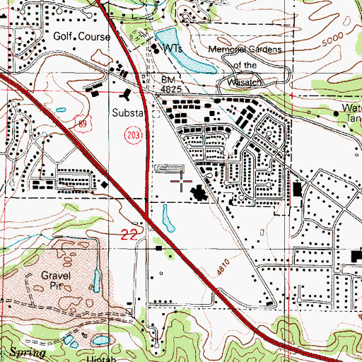 Topographic Map of The Church of Jesus Christ of Latter Day Saints, UT