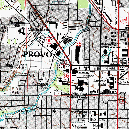 Topographic Map of The Church of Jesus Christ of Latter Day Saints, UT