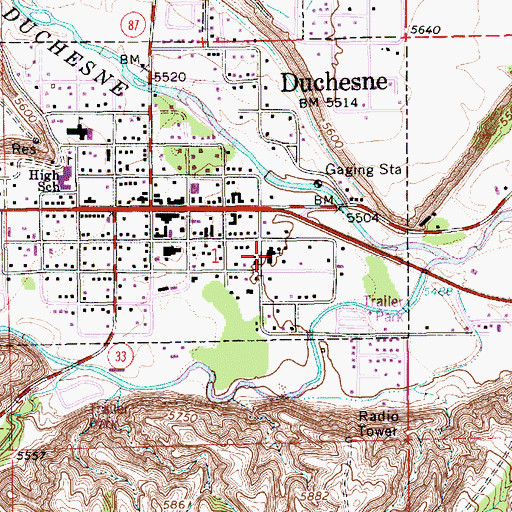 Topographic Map of The Church of Jesus Christ of Latter Day Saints, UT
