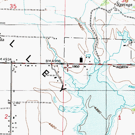 Topographic Map of The Church of Jesus Christ of Latter Day Saints, UT
