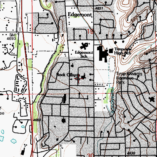 Topographic Map of The Church of Jesus Christ of Latter Day Saints, UT
