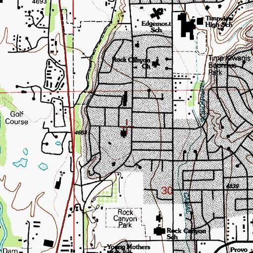 Topographic Map of The Church of Jesus Christ of Latter Day Saints, UT
