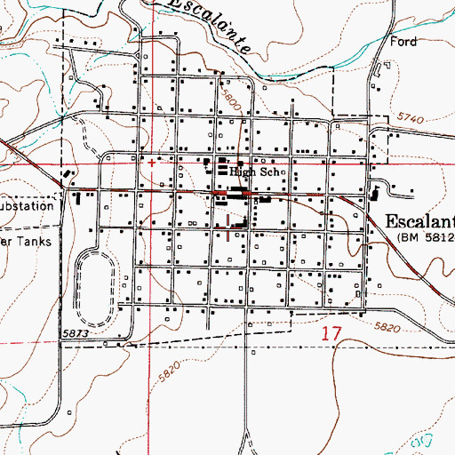 Topographic Map of The Church of Jesus Christ of Latter Day Saints, UT