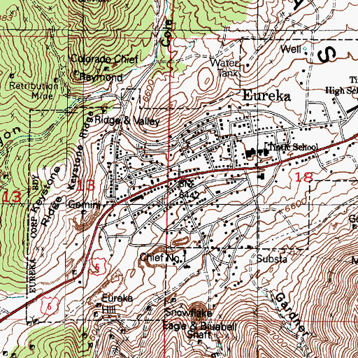Topographic Map of The Church of Jesus Christ of Latter Day Saints, UT