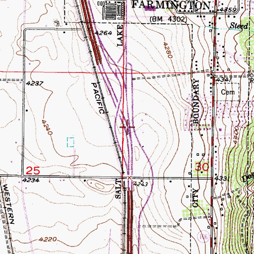 Topographic Map of The Church of Jesus Christ of Latter Day Saints, UT