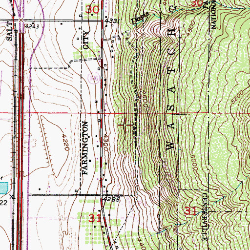 Topographic Map of The Church of Jesus Christ of Latter Day Saints, UT