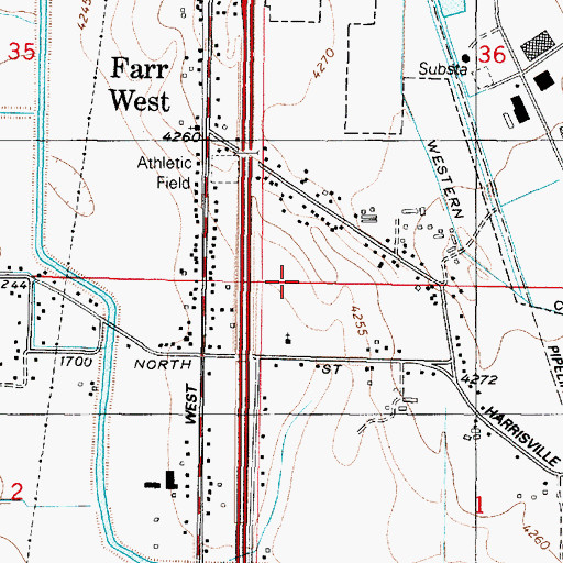 Topographic Map of The Church of Jesus Christ of Latter Day Saints, UT