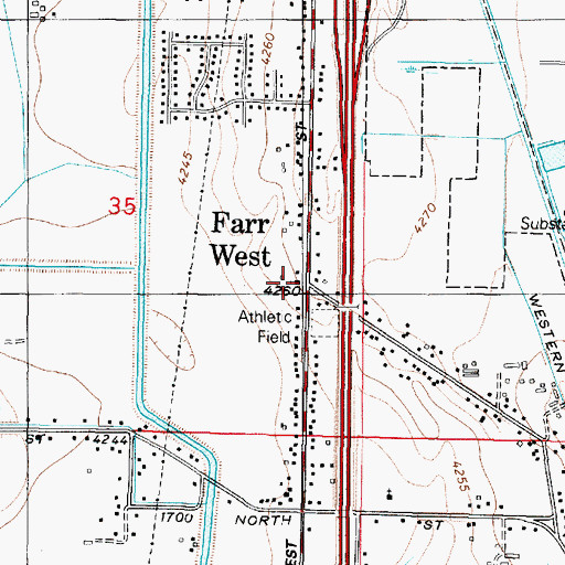 Topographic Map of The Church of Jesus Christ of Latter Day Saints, UT