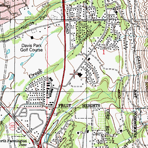 Topographic Map of The Church of Jesus Christ of Latter Day Saints, UT