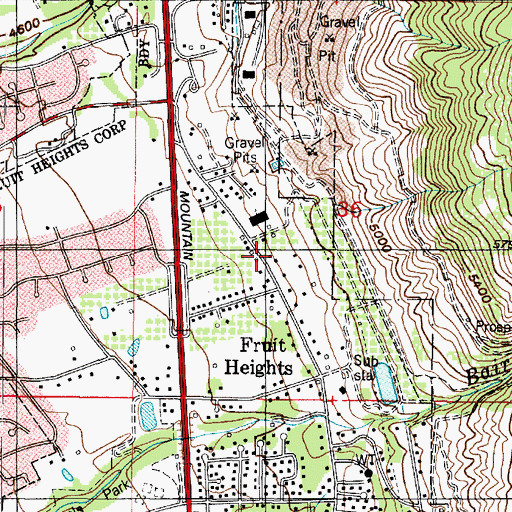 Topographic Map of The Church of Jesus Christ of Latter Day Saints, UT