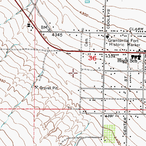 Topographic Map of The Church of Jesus Christ of Latter Day Saints, UT