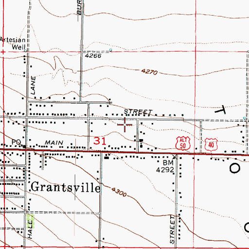 Topographic Map of The Church of Jesus Christ of Latter Day Saints, UT