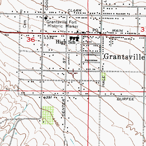 Topographic Map of The Church of Jesus Christ of Latter Day Saints, UT