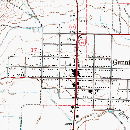 Topographic Map of The Church of Jesus Christ of Latter Day Saints, UT