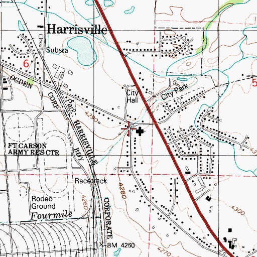 Topographic Map of The Church of Jesus Christ of Latter Day Saints, UT