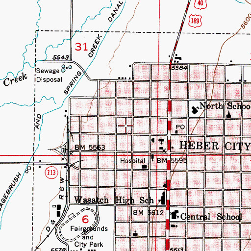 Topographic Map of The Church of Jesus Christ of Latter Day Saints, UT