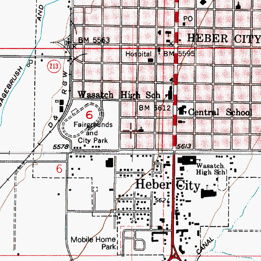 Topographic Map of The Church of Jesus Christ of Latter Day Saints, UT