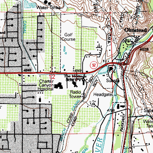 Topographic Map of The Church of Jesus Christ of Latter Day Saints, UT