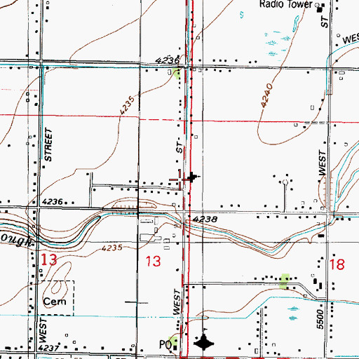 Topographic Map of The Church of Jesus Christ of Latter Day Saints, UT