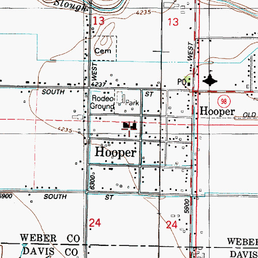 Topographic Map of The Church of Jesus Christ of Latter Day Saints, UT