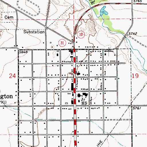 Topographic Map of The Church of Jesus Christ of Latter Day Saints, UT