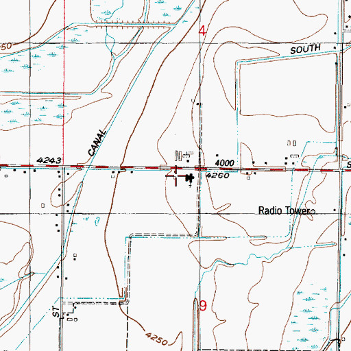Topographic Map of The Church of Jesus Christ of Latter Day Saints, UT