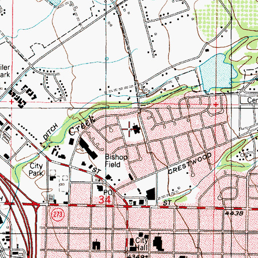 Topographic Map of The Church of Jesus Christ of Latter Day Saints, UT