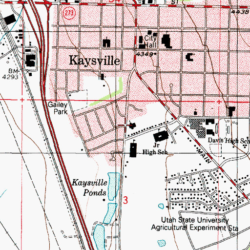 Topographic Map of The Church of Jesus Christ of Latter Day Saints, UT