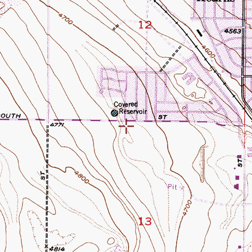 Topographic Map of The Church of Jesus Christ of Latter Day Saints, UT