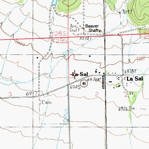 Topographic Map of The Church of Jesus Christ of Latter Day Saints, UT