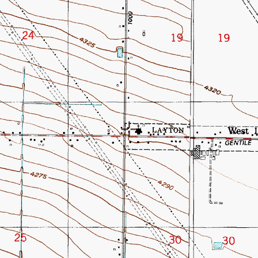 Topographic Map of The Church of Jesus Christ of Latter Day Saints, UT