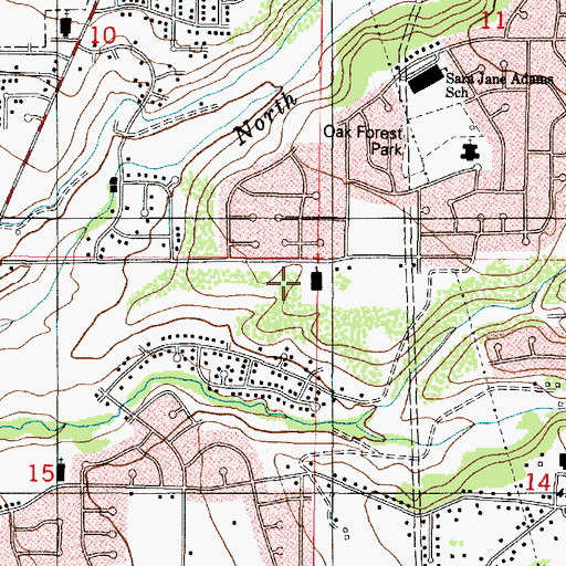 Topographic Map of The Church of Jesus Christ of Latter Day Saints, UT