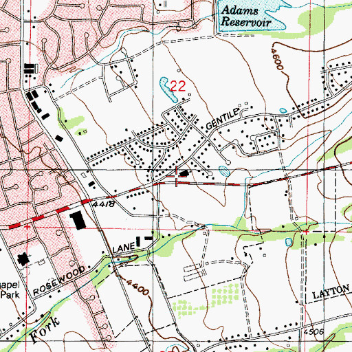 Topographic Map of The Church of Jesus Christ of Latter Day Saints, UT