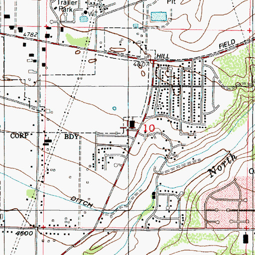 Topographic Map of The Church of Jesus Christ of Latter Day Saints, UT