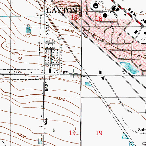 Topographic Map of The Church of Jesus Christ of Latter Day Saints, UT