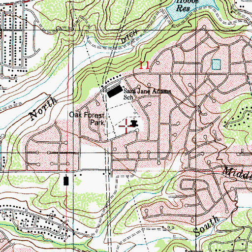 Topographic Map of The Church of Jesus Christ of Latter Day Saints, UT