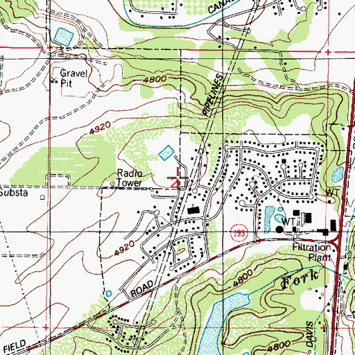 Topographic Map of The Church of Jesus Christ of Latter Day Saints, UT
