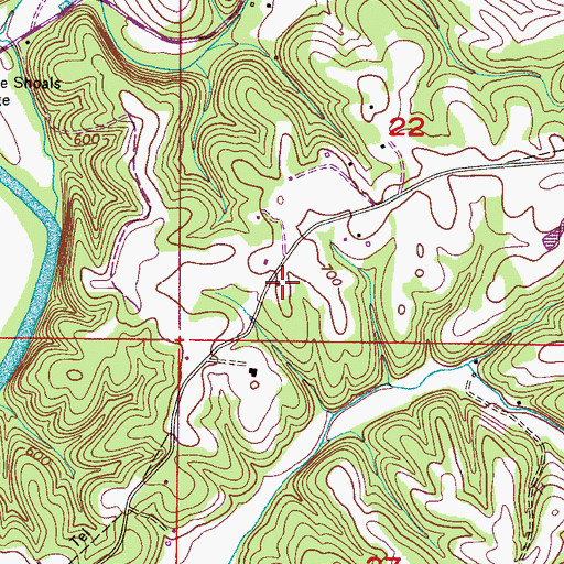 Topographic Map of Brotherick School (historical), AL