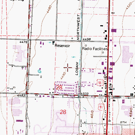 Topographic Map of The Church of Jesus Christ of Latter Day Saints, UT
