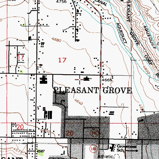 Topographic Map of The Church of Jesus Christ of Latter Day Saints, UT