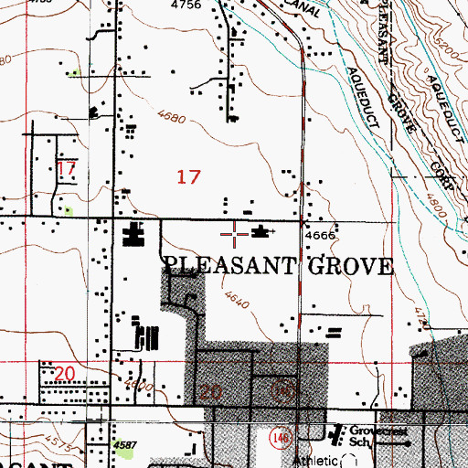 Topographic Map of The Church of Jesus Christ of Latter Day Saints, UT
