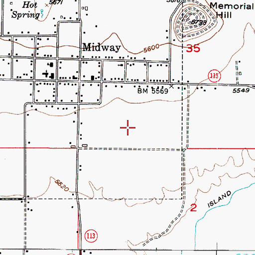 Topographic Map of The Church of Jesus Christ of Latter Day Saints, UT