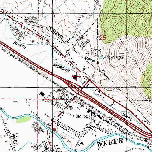Topographic Map of The Church of Jesus Christ of Latter Day Saints, UT