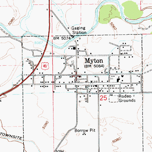Topographic Map of The Church of Jesus Christ of Latter Day Saints, UT