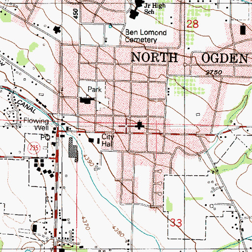 Topographic Map of The Church of Jesus Christ of Latter Day Saints, UT