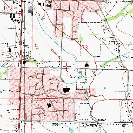 Topographic Map of The Church of Jesus Christ of Latter Day Saints, UT