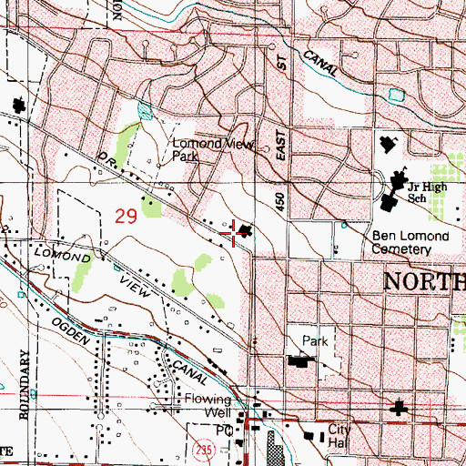 Topographic Map of The Church of Jesus Christ of Latter Day Saints, UT