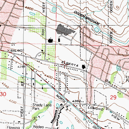 Topographic Map of The Church of Jesus Christ of Latter Day Saints, UT