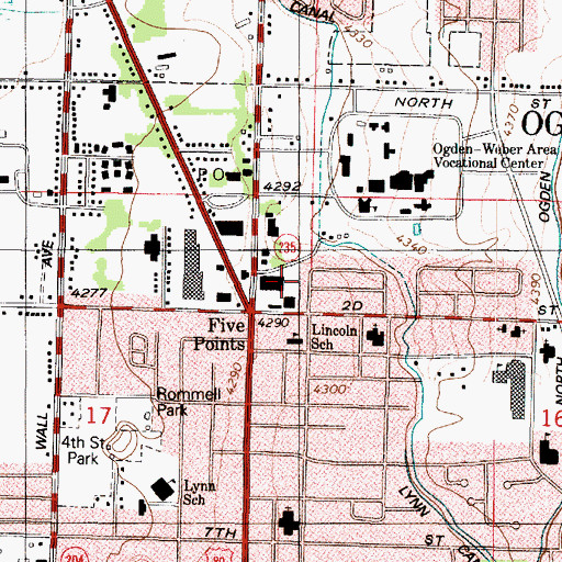 Topographic Map of The Church of Jesus Christ of Latter Day Saints, UT