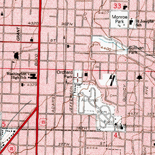 Topographic Map of The Church of Jesus Christ of Latter Day Saints, UT